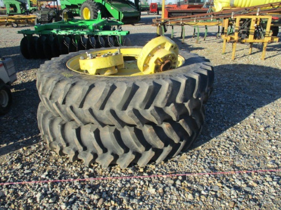 1288 14.9R46 JOHN DEERE DUALS W/HUBS