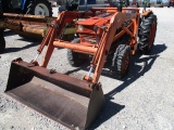 1634 L235 KUBOTA OPEN TRACTOR MFD W/KUBOTA LOADER 9.5X24 2505HRS S/N:L235DT-50557