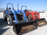 1679 55 WORKMASTER NEW HOLLAND 2 POST MFD W/615 TL NEW HOLLAND LOADER 14.9X28 2005HRS