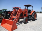 1761 M1055 KUBOTA 2 POST 2WD W/LA13015 KUBOTA LOADER S/N:M105510331