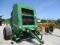 1916 468 MEGAWIDE PLUS JOHN DEERE ROUND BALER W/PTO 1000 21 SPLINE W/MON PRO 16,736 BALES S/N:E00468