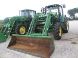 1773 7320 JOHN DEERE C/A PQ W/LHR MFD W/741 JOHN DEERE LOADER 8844 HOURS S/N:RW7320R003753