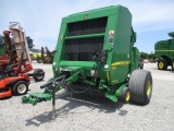 1918 568 MEGAWIDE PLUS JOHN DEERE ROUND BALER W/NET WRAP, W/540 PTO, W/MONITOR PRO & W/SCALE MON SCA