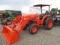 4605 L4701 KUBOTA 2 POST MFD W/LA765 KUBOTA LOADER 17.5L-24 139HRS S/N:L4701D56085