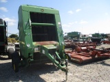 1901 468 MEGAWIDE PLUS JOHN DEERE ROUND BALER W/NET WRAP, W/540 PTO & W/MONITOR PRO 9742 BALES S/N:E