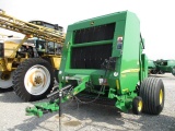 1918 568 MEGAWIDE PLUS JOHN DEERE ROUND BALER W/NET WRAP, W/540 PTO, W/MONITOR PRO & W/SCALE MON SCA