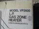 4529 2-VP2600 L.P. GAS ZONE HEATERS