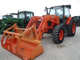 M135GX KUBOTA C/A MFD W/LA2254 KUBOTA LOADER W/GRAPPLE 480/80R38