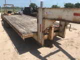 4009  HANE GOOSENECK TRAILER 20' W/DOVE TAIL 1985 MODEL