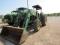 4861 2955 JOHN DEERE 2 POST MFD W/260 JD LOADER 18.4X34
