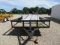 9549 14' BUMPER PULL FUEL TRAILER W/GAS & DIESEL FUEL TANKS