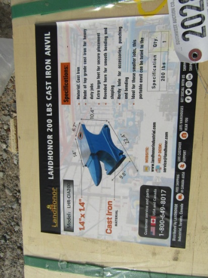 2028 CAST IRON ANVIL 200LB