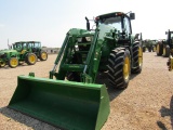 4833 6155M JOHN DEERE C/A MFD PQ W/640R JOHN DEERE LOADER W/3RD FUNCTION 520/85R38 1549HRS 2017 MODE