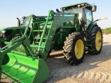 516-4842 7200R JOHN DEERE C/A MFD PQ W/H480 JD LOADER W/GRAPPLE 480/80R50 DUALS 7196HRS  2013 MODEL