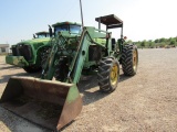4861 2955 JOHN DEERE 2 POST MFD W/260 JD LOADER 18.4X34