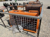 9969 LANDHONOR SKID STEER DOUBLE DISCHARGE CONCRETE MIXER W/CONTROL