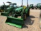 1049 3032E JOHN DEERE 2 POST MFD HYDROSTAT W/300E JOHN DEERE LOADER 51HRS 2020 MODEL