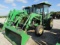4815 5320 JOHN DEERE C/A 2WD SYNC SHUTTLE W/521 JD LOADER 16.9X30 2004 MODEL SALVAGE ROW - BAD EN...