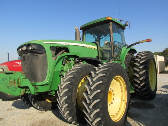 1055 8420 JOHN DEERE C/A MFD PS W/ILS 480/80R46 7588HRS "SALVAGE BAD ENGINE & REAR END"