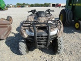 1016 420 HONDA RANCHER ES 4WD FOUR WHEELER W/TITLE 2008 HRS CAN NOT READ SCREAN BLACK