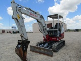 4769 TB235-2 TAKEUCHI EXCAVATOR W/12'' TRACKS 4 POST 412HRS 412 S/N:123601648