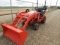 1445 BX1880 KUBOTA 2 POST MFD W/LA344 KUBOTA LOADER 24X12.00X12 63HRS S/N:KBUC1AHRKN6DH0679