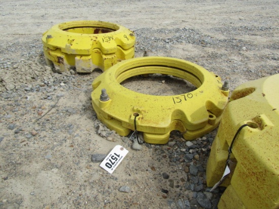 1570 1 SET 165 JD WHEEL WEIGHTS