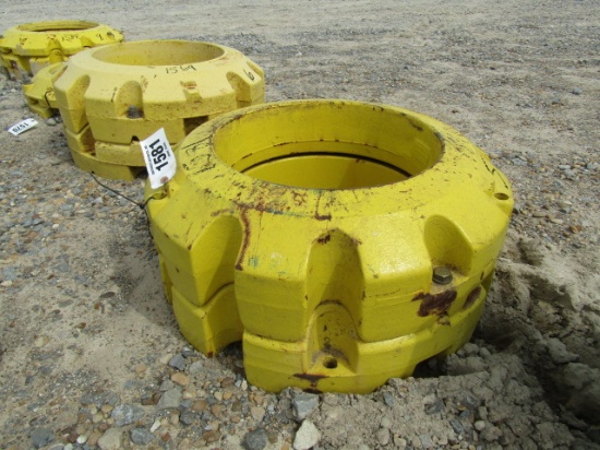 1581 1 SET OF 450 JOHN DEERE WHEEL WEIGHTS