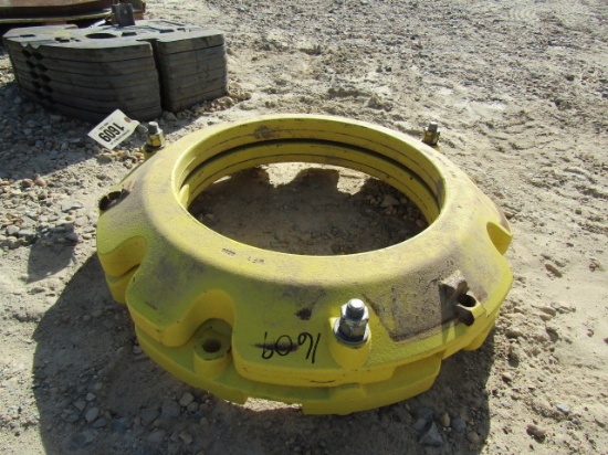 1609 1 SET OF 165 JOHN DEERE WHEEL WEIGHTS
