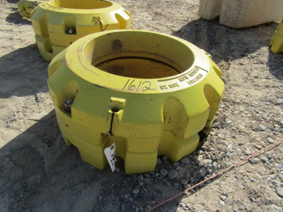 1612 1 SET OF 450 JOHN DEERE WHEEL WEIGHTS