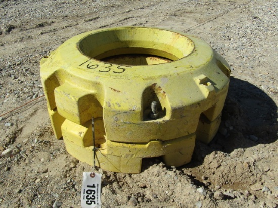 1635 1 SET 450 JOHN DEERE WHEEL WEIGHTS