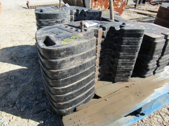 1651 8 FRONT CATERPILLAR WEIGHTS