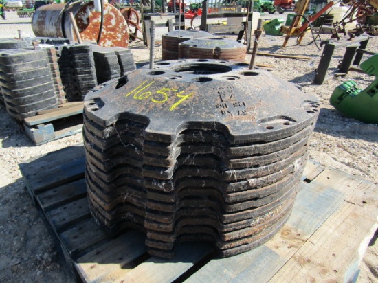 1654 12 CATERPILLAR WHEEL WEIGHTS