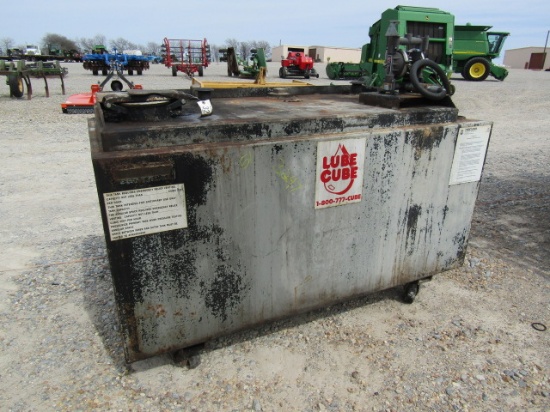 3247 250 GALLON LUBE CUBE STEEL OIL STORAGE TANK
