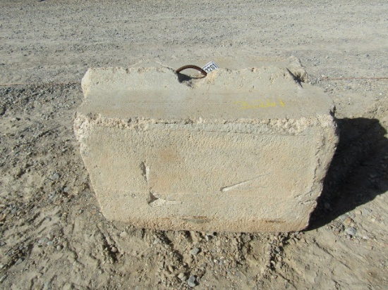 3261 CONCRETE BLOCK WEIGHT