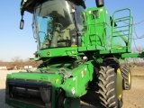 1459 S670 JOHN DEERE COMBINE C/A 2WD 4312/2970HRS 2013 MODEL PRO DRIVE CORN MACHINE, HID EXTREMIT...