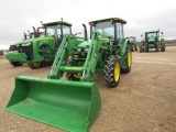 1516 5090E JOHN DEERE C/A MFD 24 SPEED POWER REVERSER W/540M JD LOADER 18.4X30 240HRS 21' 240 S/N...