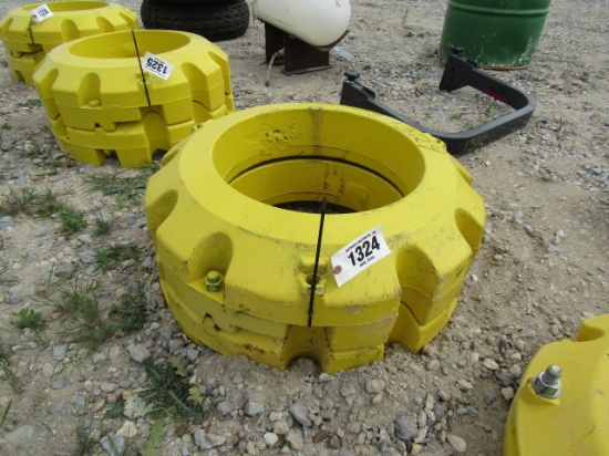1324 1 SET 450 JOHN DEERE WEIGHT WEIGHTS
