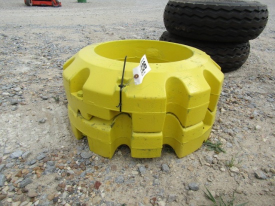 1326 1 SET 450 JOHN DEERE WEIGHT WEIGHTS