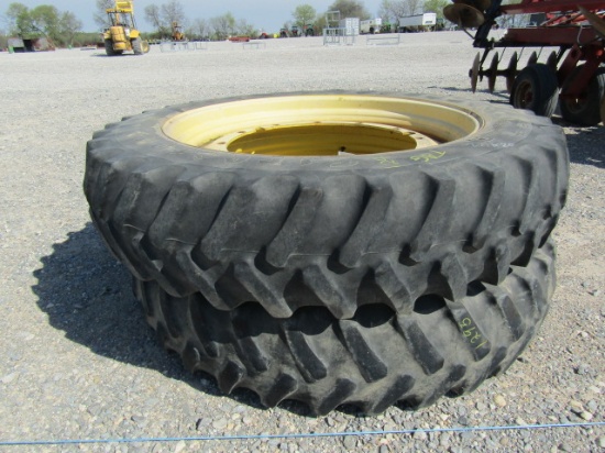 1295 JOHN DEERE RIMS & TIRES 14.9R46
