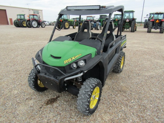 1440 Rsx850i John Deere Gator Utv 4wd 27x11.00r14 758hrs 2012 Model 758 S/N:1m0850tsccm010157