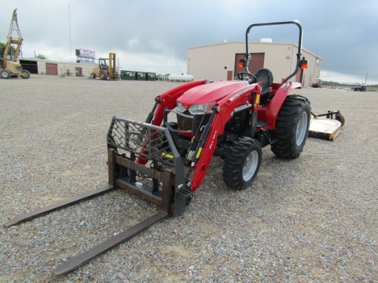 1677 2860 E MASSEY FERGUSON 2 POST MFD W/FLX2815 MF LDR 79HRS 2021 MODEL 79 S/N:AG3M28600MKU52508