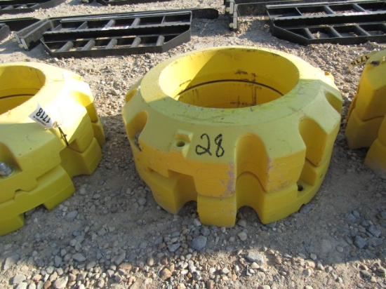 1714 1 SET OF 450 JOHN DEERE WHEEL WEIGHTS