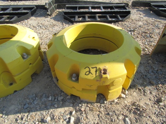 1715 1 SET OF 450 JOHN DEERE WHEEL WEIGHTS