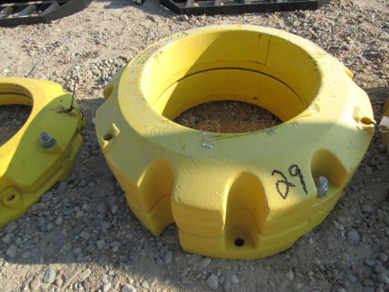 1718 1 SET 450 JOHN DEERE WHEEL WEIGHTS
