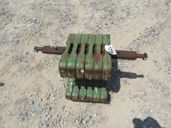 1729 6 FRONT JOHN DEERE WEIGHTS