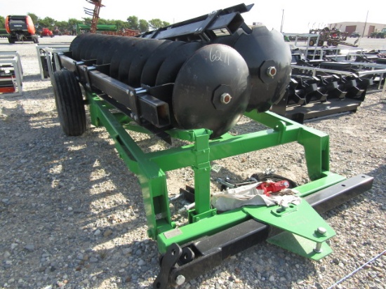 6271 2428 INDUSTRIAS AMERICA OFFSET DISK PLOW 2 TIRES/RIMS 1 CYL & HOSE S/N:R242820259826