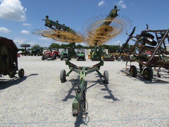 8574 12 WHEEL HYBRID HAY RUNNER HAY RAKE