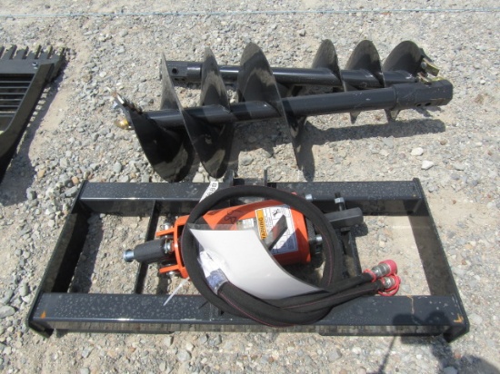7889 WOLVERINE HYD AUGER W/ 2 BITS S/N:ZW-01129