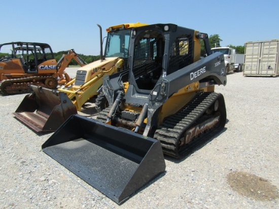 1632 333G JOHN DEERE SKID STEER LOADER W/18'' TRACKS 1311 HOURS 2018 MODEL 1311 S/N:1T0333GKPJF33407